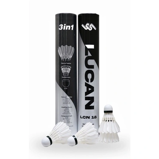 Shuttlecock badminton LUCAN - Shuttlecock Lucan 3 in 1 Shuttlecock 3in1 Kok badminton