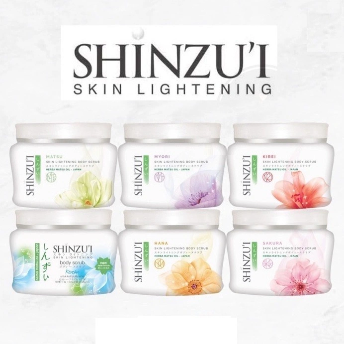 SHINZUI Skin Lightening Body Scrub 110gr / Lulur Badan Shinzu'i / Body Scrub Lulur Mandi Shinzui