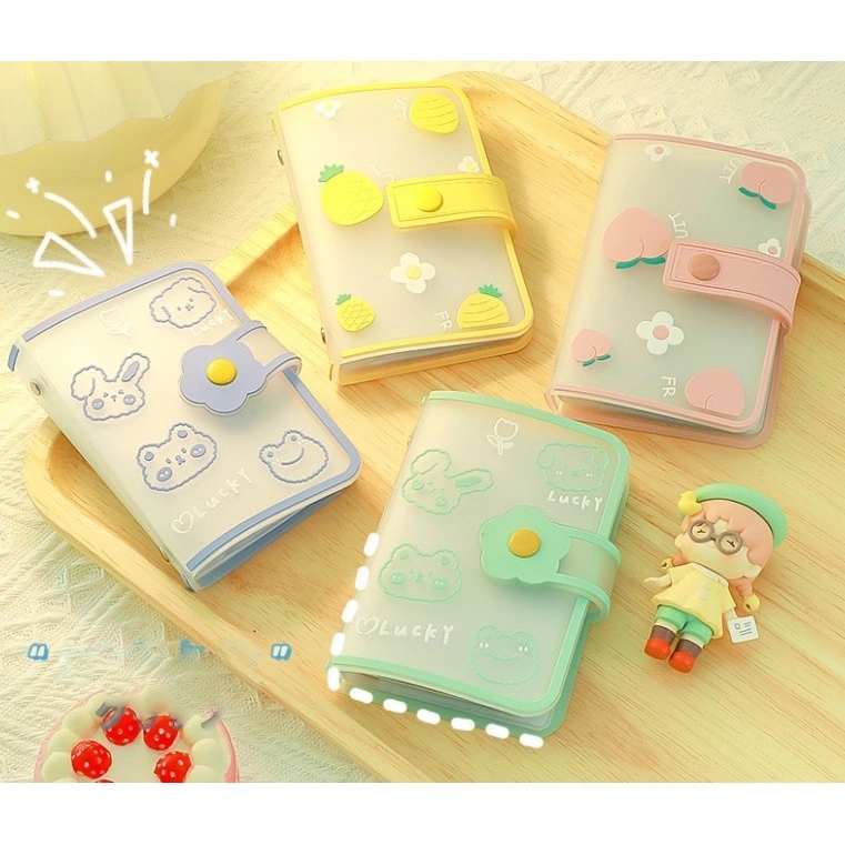 DOMPET KARTU TRANSPARAN ORGANIZER CARD HOLDER KARAKTER LUCU UNIK J195