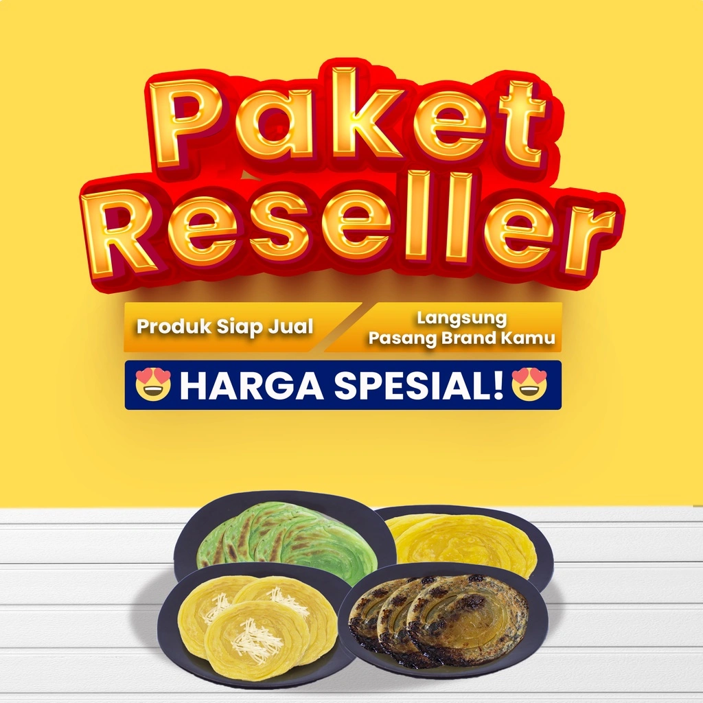 PAKET RESELLER Roti cane / Roti maryam / Roti canai ( 30 pack ) Ori, Cokelat, Keju, Pandan