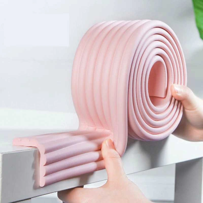 GROSIRJUJUR Pelindung Sudut Meja 2 Meter Siku 2M ROLL Baby Safety Protector Pengaman 2 M 2Meter Bayi Anak Ujung Kursi Lemari Tempat Tidur Serbaguna 2meter Busa Bentuk W U L