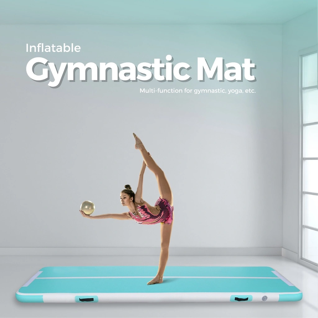 Inflatable Gymnastic Mat / Tumbling Mat / Electric Pump Air Floor Mat / Inflatable Yoga Track Air Track Inflatable Gymnastic / Matras Gymnastic Bisa Dipompa Murah / Gymnastic Boards