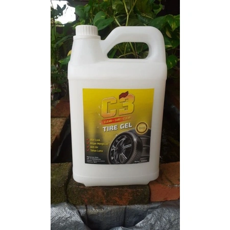 semir ban C3 TIRE GEL REGULER (semir ban dan dashboard siap pakai isi 5 liter)