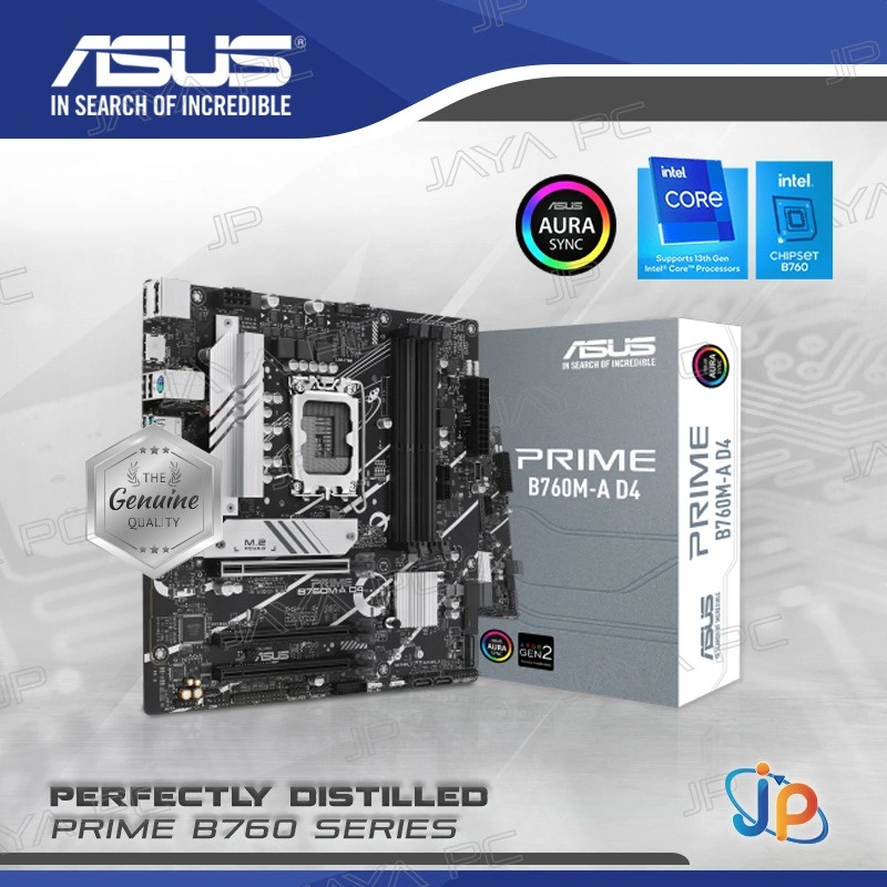 Motherboard ASUS PRIME B760M-A D4  (LGA1700, B760, DDR4, USB3.2, SATA3)