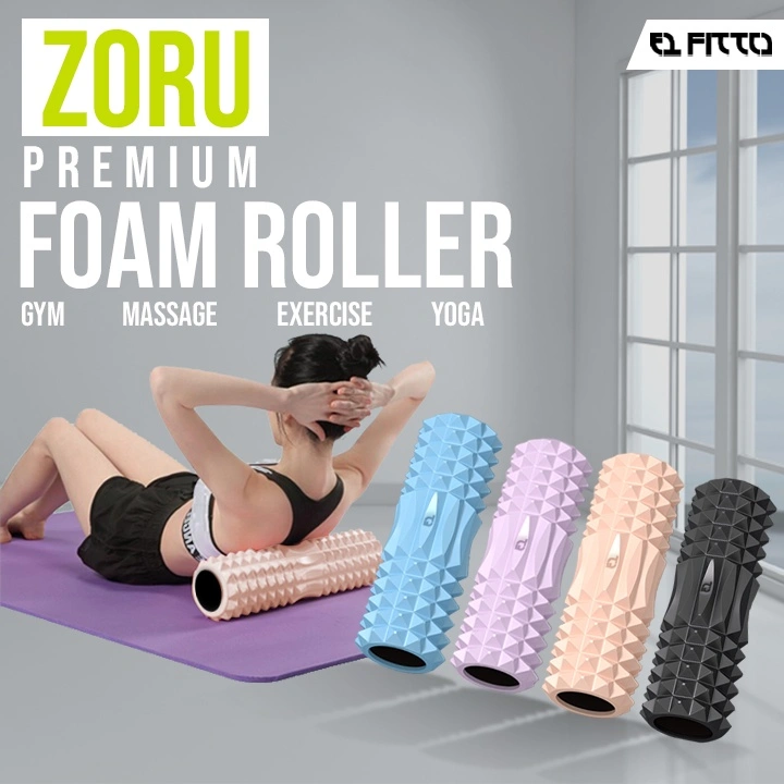 FITTO ZORU Yoga Foam Massage Roller Pijat Relaksasi