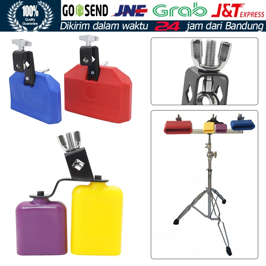 Cowbell Drum Set Nada Tinggi Dan Rendah Midium / Set Alat Musik Drum Perkusi