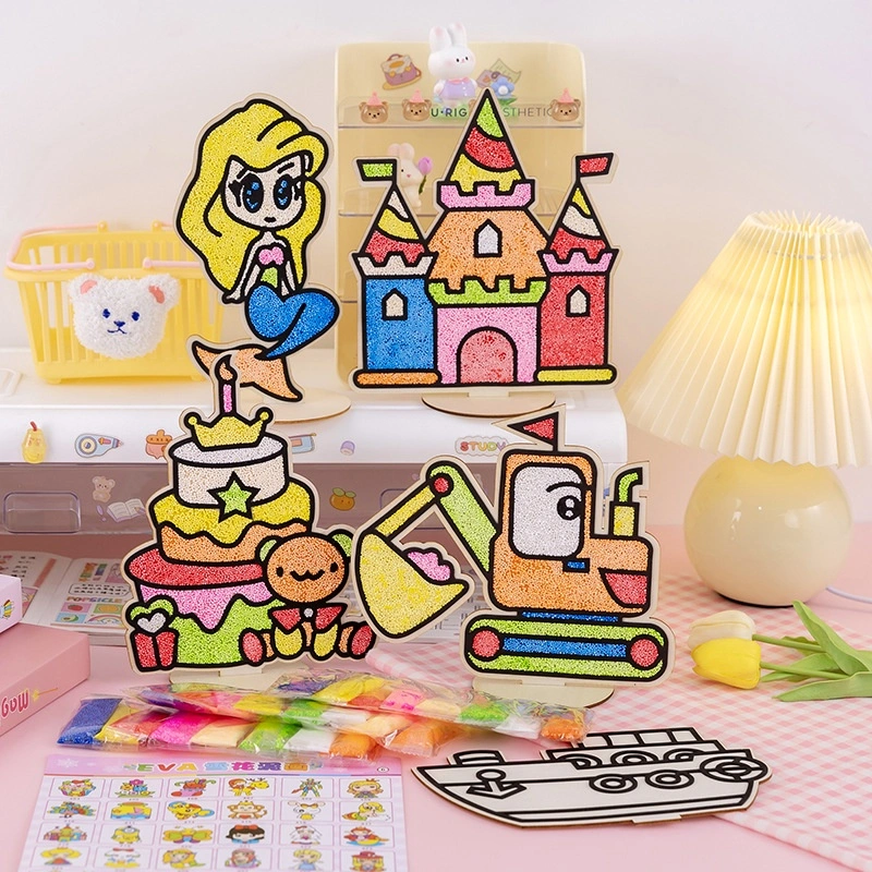 [KARAKTERKU] DIY Tempel Clay Slime Set Anak Anak Mainan Lucu Sekolah 3 Tahun Prakarya Kreativitas Warna Gambar Lukis Kayu Edukasi Hiasan Panjangan Simple Art Craft Painting Termurah Terbaru Tempel-Clay-Slime