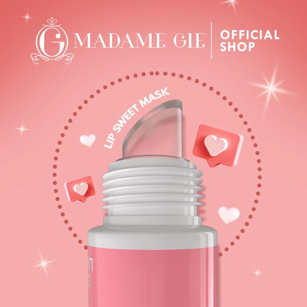 Luito - Madame Gie Sweet Lip Mask - Lip Scrub Vitamin E Lip Balm Moisturizer Serum Pencerah Bibir