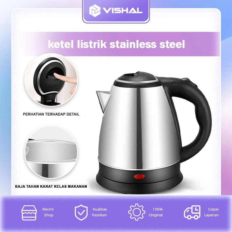 VISHAL Teko Listrik 2L / Teko Elektrik / Pemanas Air Pembuat Kopi Teh  VS-1801