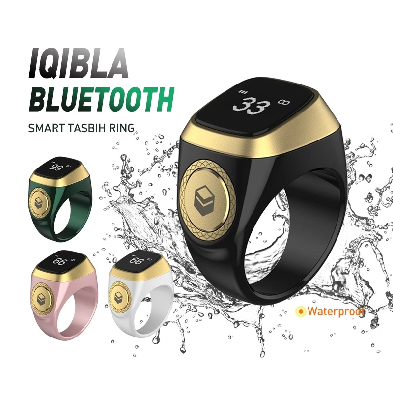 Smart Ring/Tasbih Digital Keren Kekinian Desain Dubai/Zikr Ring Aluminum Alloy with Battery Charging Box 18mm/20mm