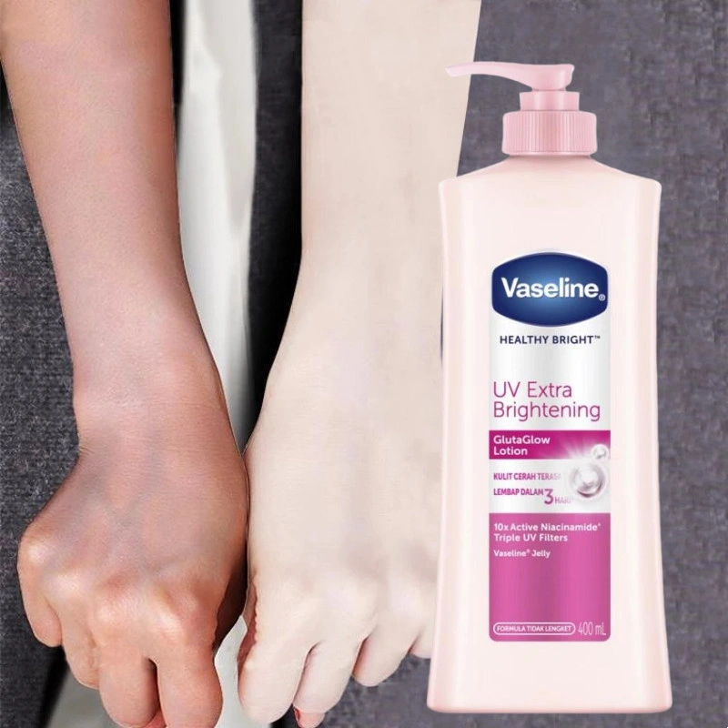 Vaseline UV Extra Brightening Lotion Healthy Bright GlutaGlow 400ml - Body Lotion White UV Lightening Pink 400 ml