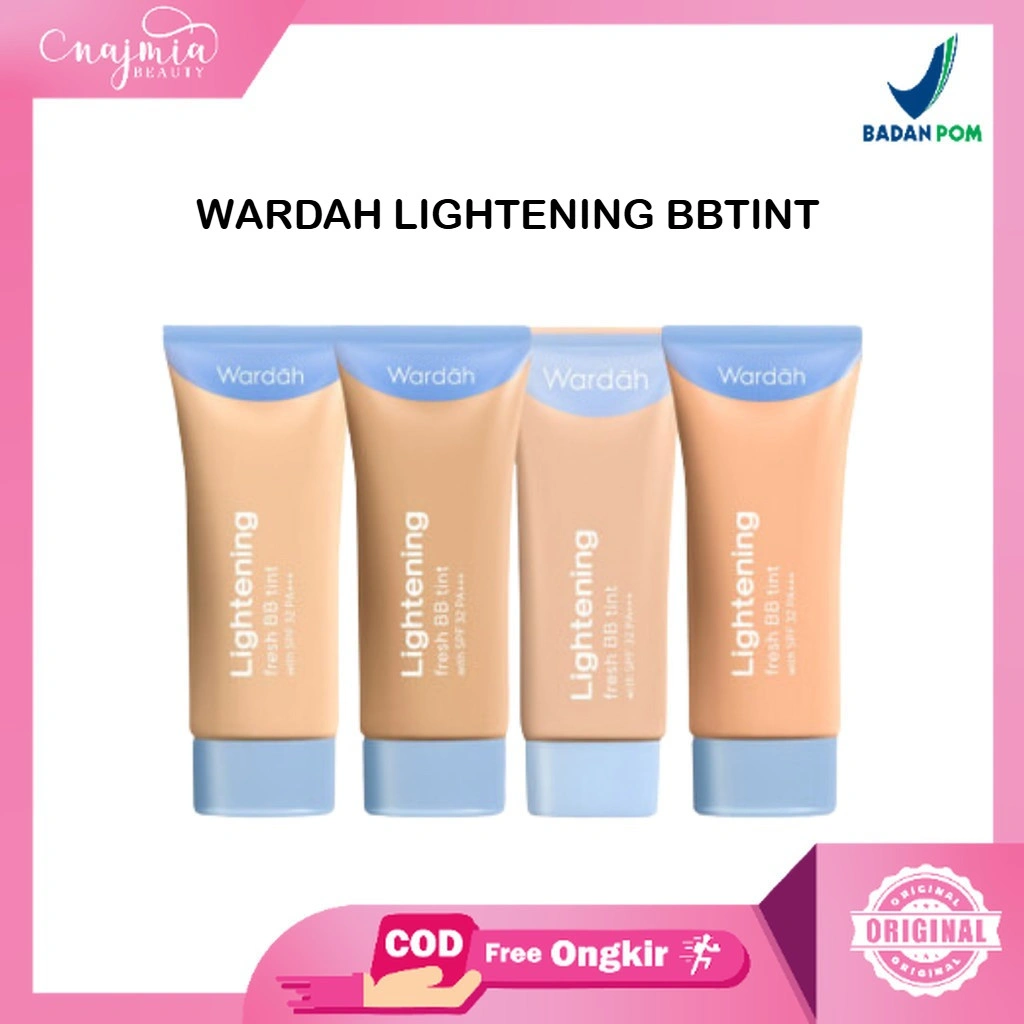 Najmia Ofc Wardah Lightening Fresh BB Tint 15ml l Base Makeup Diformulasikan dengan SPF 32 PA+++