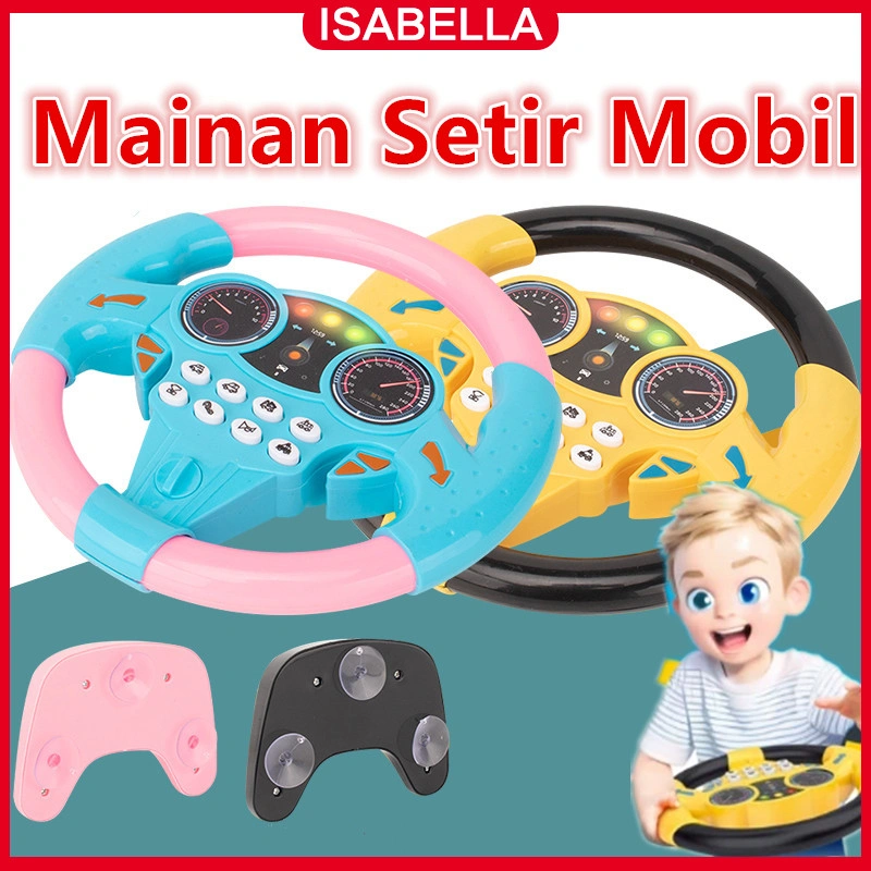 ISABELLA Mainan Stir Mobil Steering Wheel / Mainan Setir-setiran / Steering Wheel Toys / Setir Mainan Anak Laki Laki Steering Wheel Mainan Mobil Anak Mainan Setir Mobil Mainan Bayi