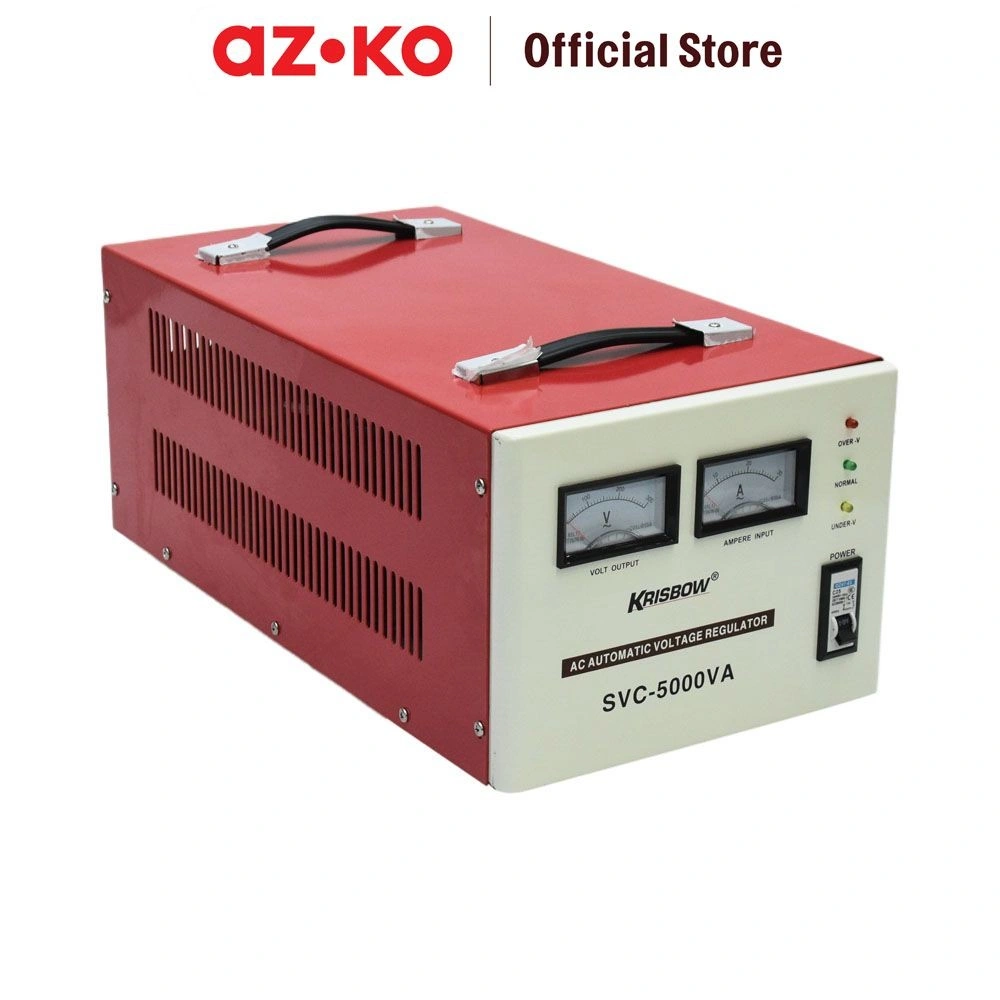 AZKO Krisbow Analog Stabilizer Svc Penstabil Tegangan Penyeimbang Daya Power Supply Perlengkapan Listrik