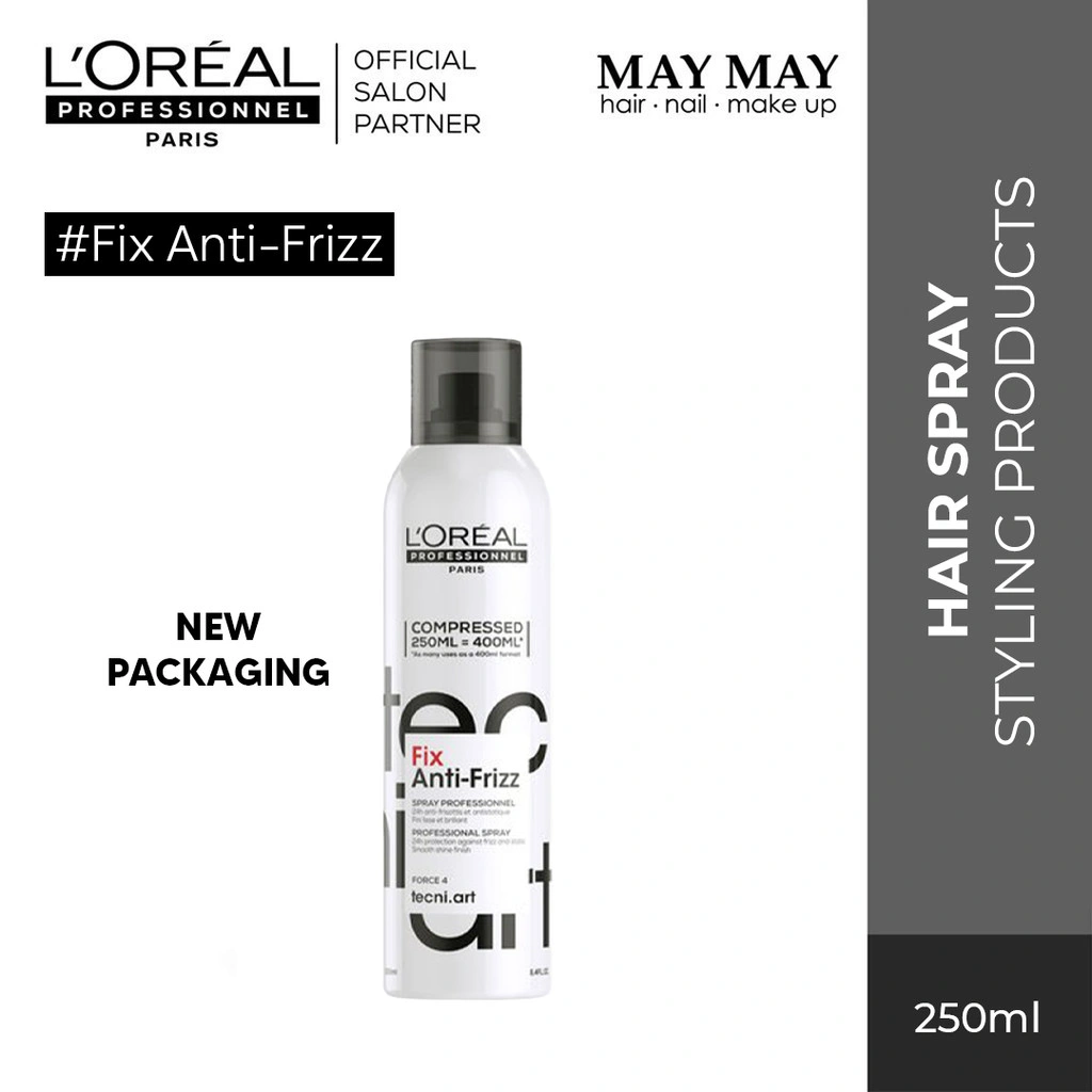 L'Oreal Professionnel Tecni Art Fix Anti-Frizz 250ml - Hair Spray Tahan Lama & Anti Frizz