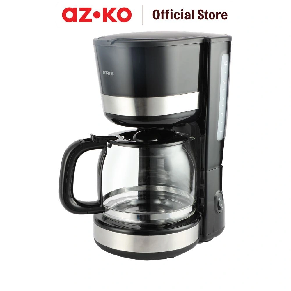 AZKO Kris 1.5 ltr Coffee Drip Maker Stainless Steel - Hitam Mesin Kopi Espresso Machine Alat Pembuat Minuman Kopi