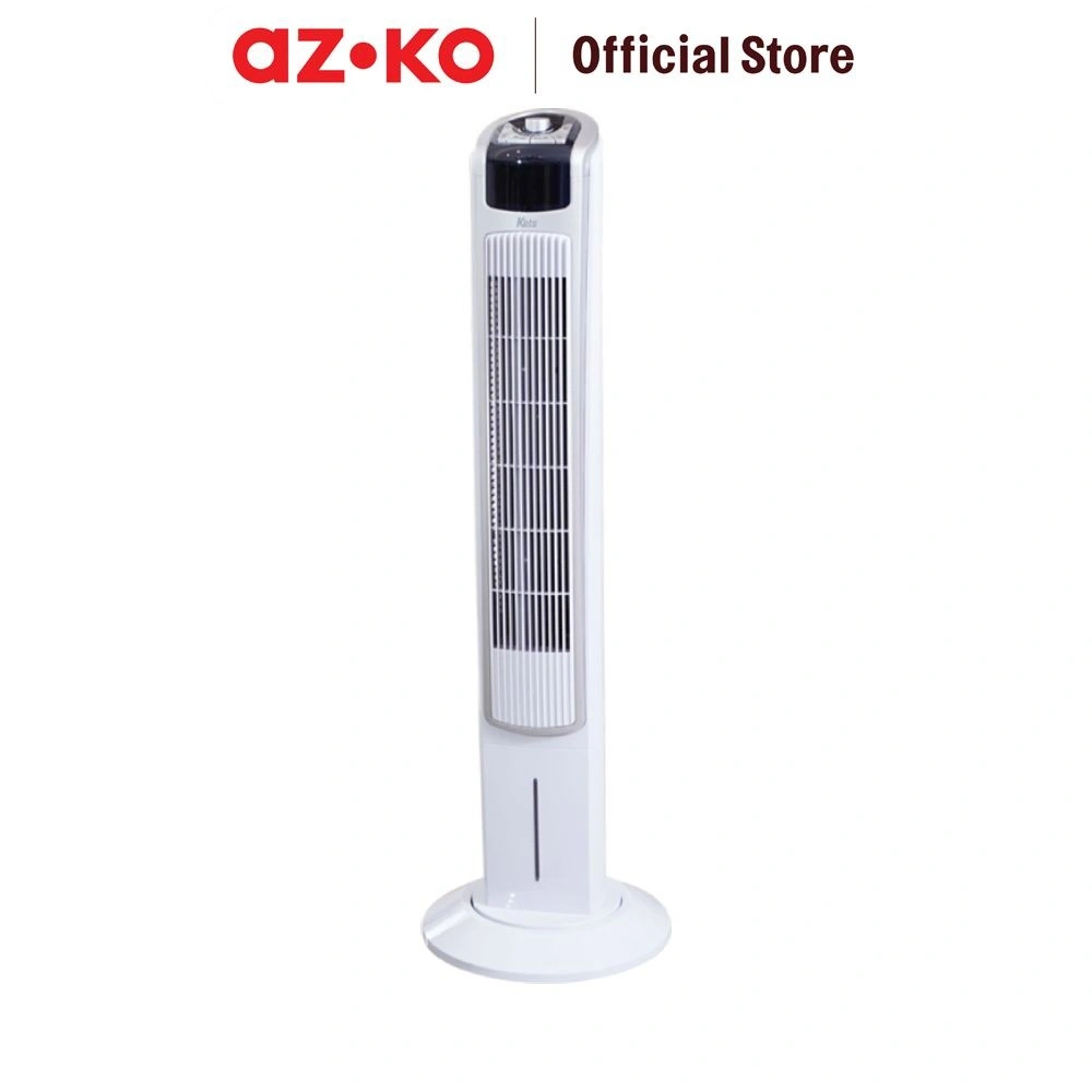 AZKO Kris Kipas Angin Berdiri Led 60 watt - Putih Standing Fan Penyejuk Ruangan Kipas Lantai Elektronik Rumah