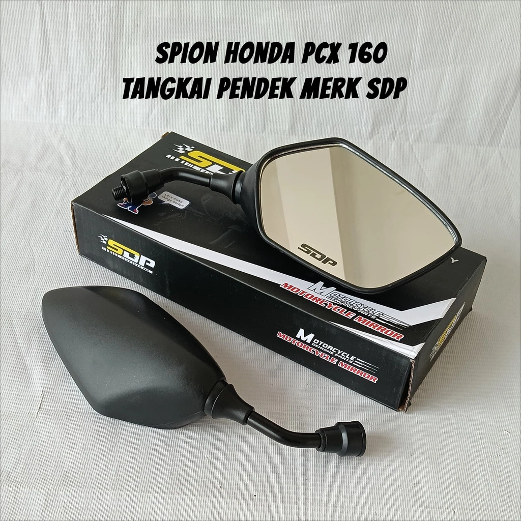 SDP SPION PCX 160 TANGKAI PENDEK KACA CEMBUNG UNIVERSAL MOTOR HONDA YAMAHA