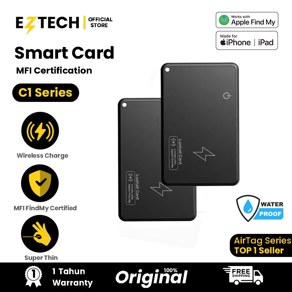 [ KHUSUS APPLE IOS ] EZTECH MALL Smart Tag Collection GPS Locator Bluetooth iOS Support Only Airtag | Smart Tracker | Pelacak Lokasi GPS | Air Tag | AirTag  FInd My[ EZTECH]