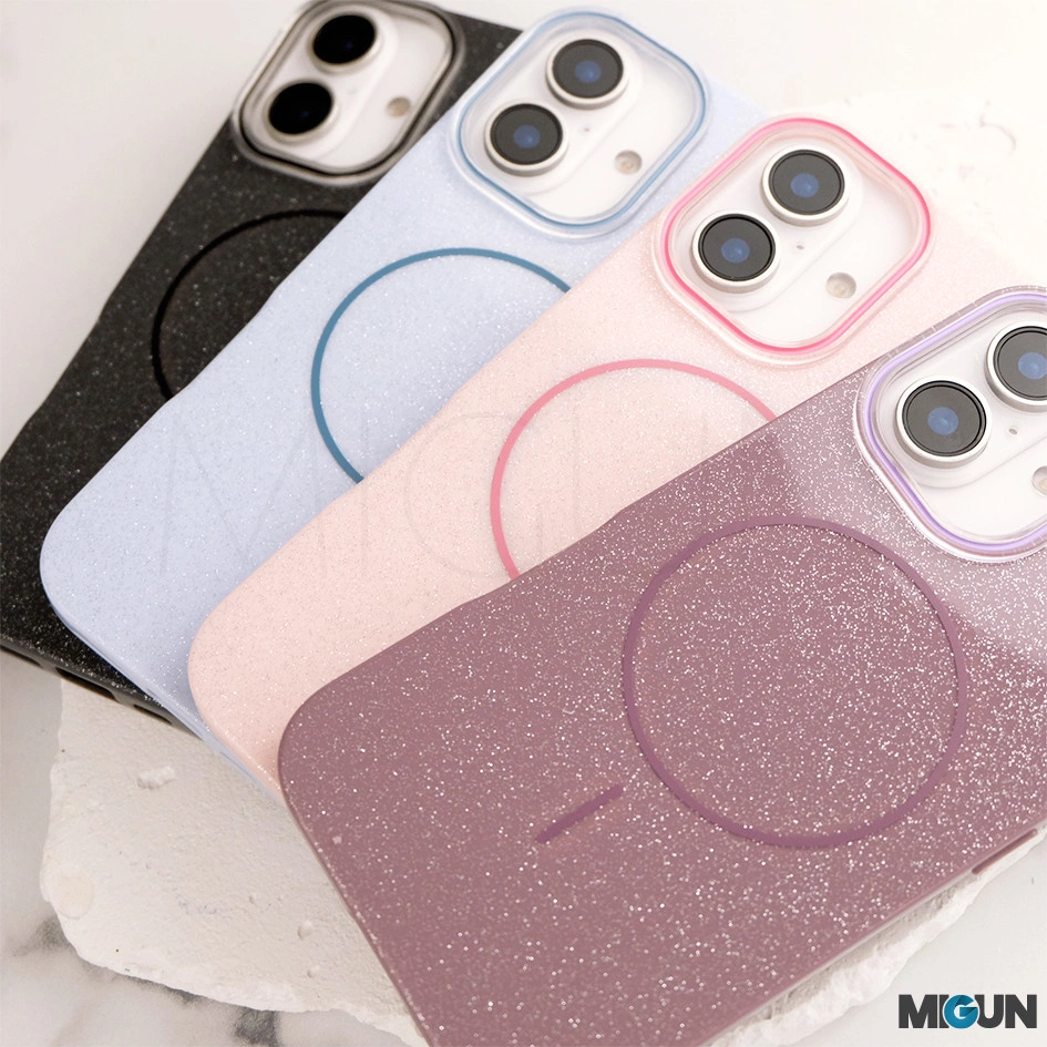 Soft Silicone Magsafe Glitter Phone Case