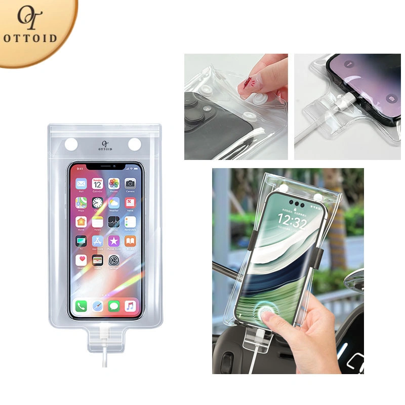 OTTOID Sarung Handphone Rider Anti Air Universal Tas HP Tas Handphone Tahan Air Waterproof Case