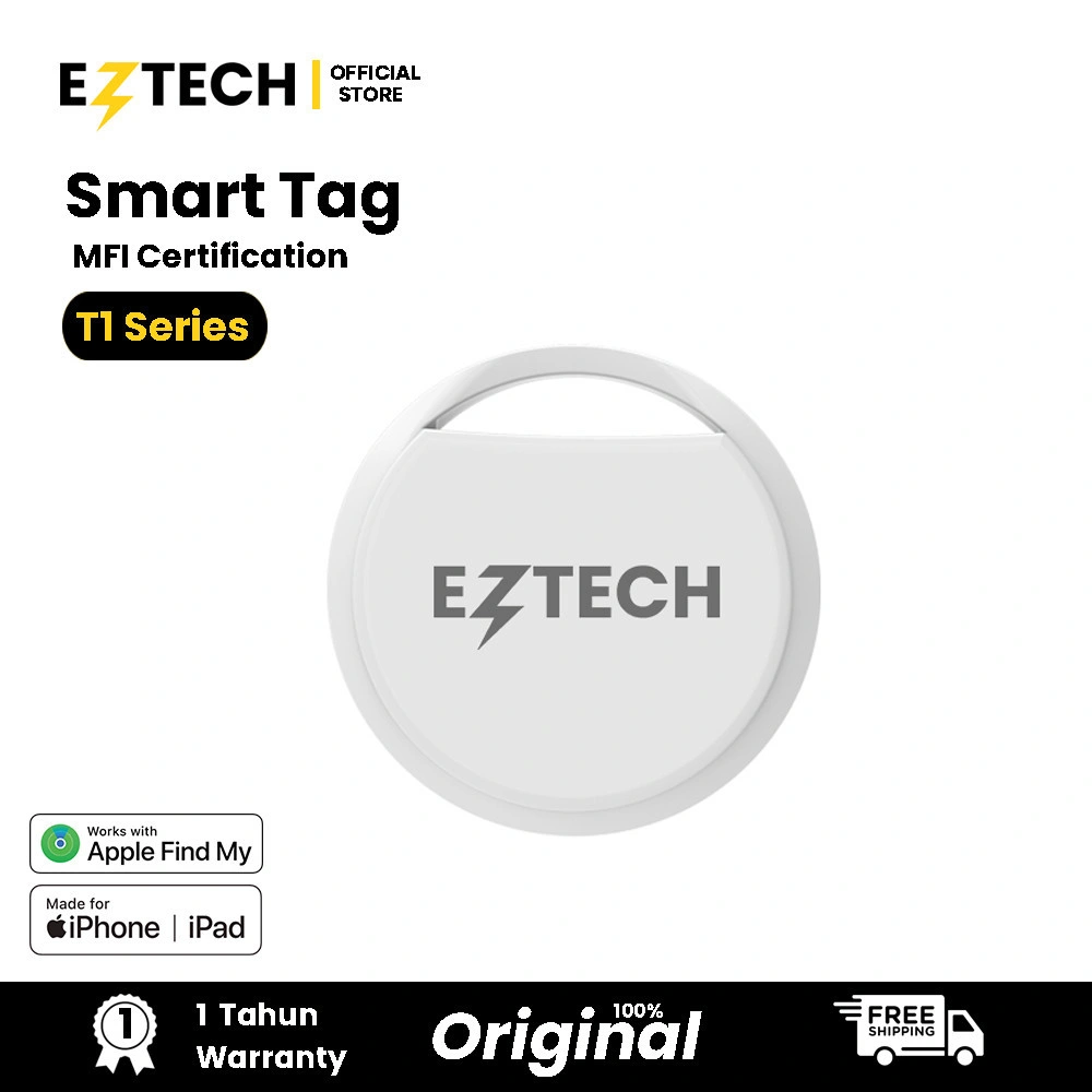 [ KHUSUS APPLE IOS ] EZTECH MALL Smart Tag Locator Bluetooth iOS Support Only | Smart Tracker | Pelacak Lokasi GPS | Air Tag | AirTag  FInd My[EZTECH]