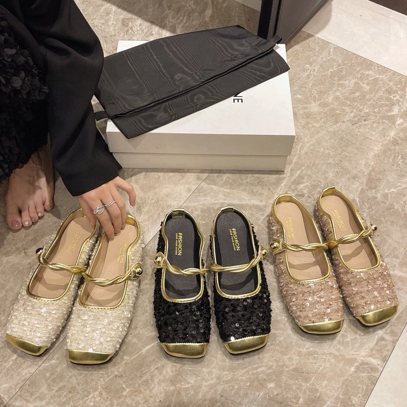 [COZY] Alicia Sandal Slip On Baotou Wanita Fashion Premium Terbaru