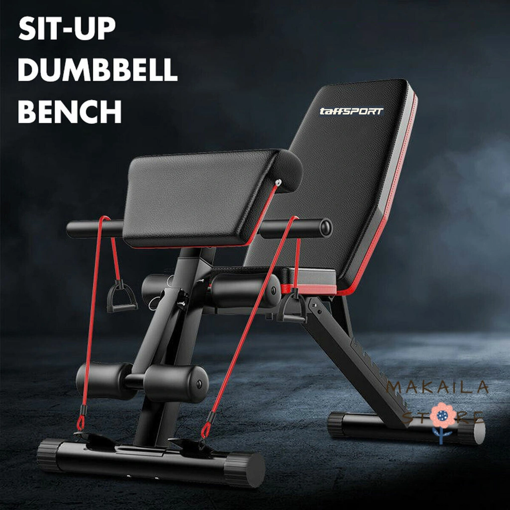 TaffSPORT Kursi Gym Iron Bench Press Foldable Sit Up Exercise - K20418A