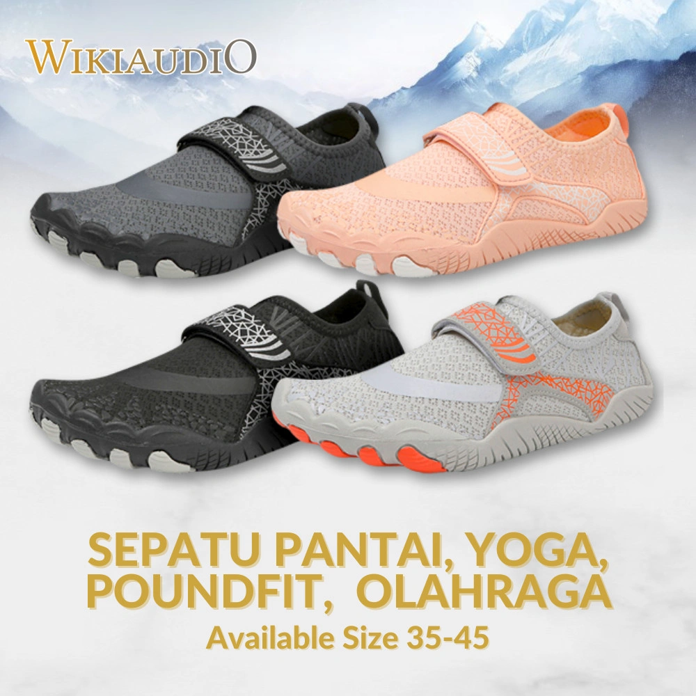 Sepatu import Air Anti Slip Five Finger Olahraga Pantai Poundfit Diving Yoga Outdoor Trekking Yoga Senam Pilates Wading Renang