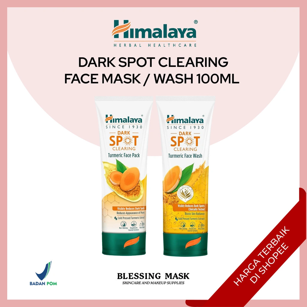 Himalaya Dark Spot Treatment Turmeric Face Mask 100ml | Face wash 100ml