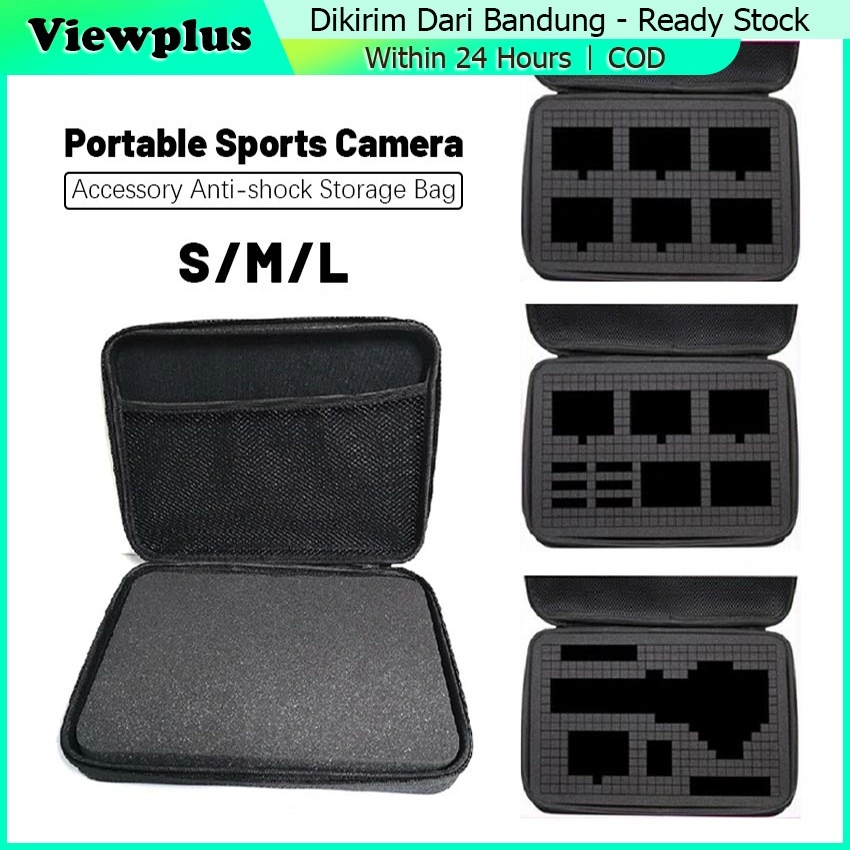 Tas Kamera Action Cam Bag Portable Waterproof Hard Case Storage Box For Gopro  - Tas/Case for SJCAM,XIAOMI YI & GOPro HERO