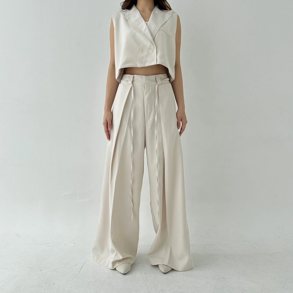 KOSI PANTS - Celana Panjang Wanita Wide Highwaist Pants Basic Korean Long Trousers Murah Posha