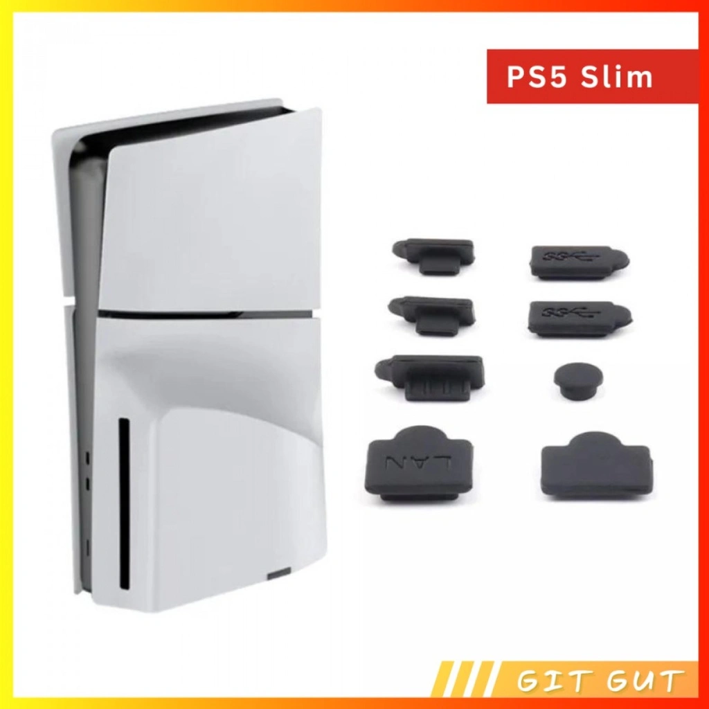PS5 Slim Dust cover Plug 1 Set Penutup Lubang Pelindung Port Anti Debu