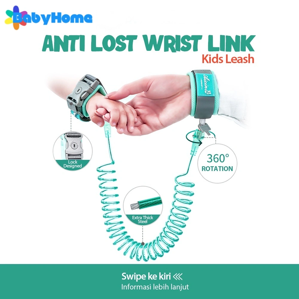 Gelang Tali Pengaman Anak / Child Safety / Tali Pengaman Gandeng Anak Bayi /Child Anti Lost Strap / Gelang Tali Pengaman Anak / Child Safety /Anti hilang tali SS 1.5m~3m