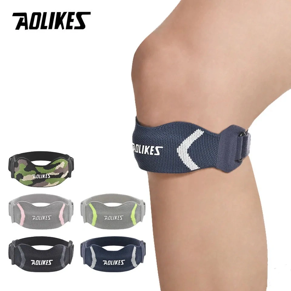 Aolikes 8501 Patella Knee Strap Brace Pain Relief Patellar Tendon Support Straps Running Fitness Gym Weight Lifting