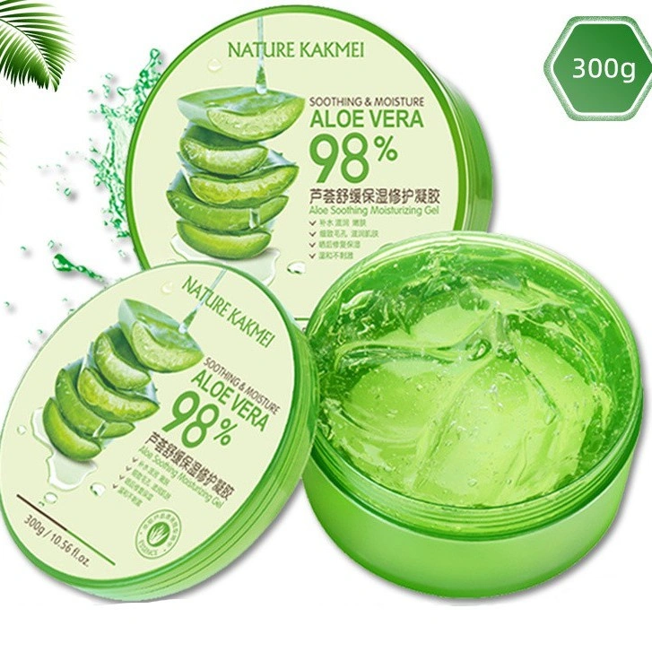 COD READY Aloe Vera Gel Aloe Vera Gel 98% 99% produk perawatan kulit pelembab krim perempuan pria masker asli 300g READY Aloe gel Aloe gel 98% 99% skin care product moisturizing face cream women and men facial mask 300g