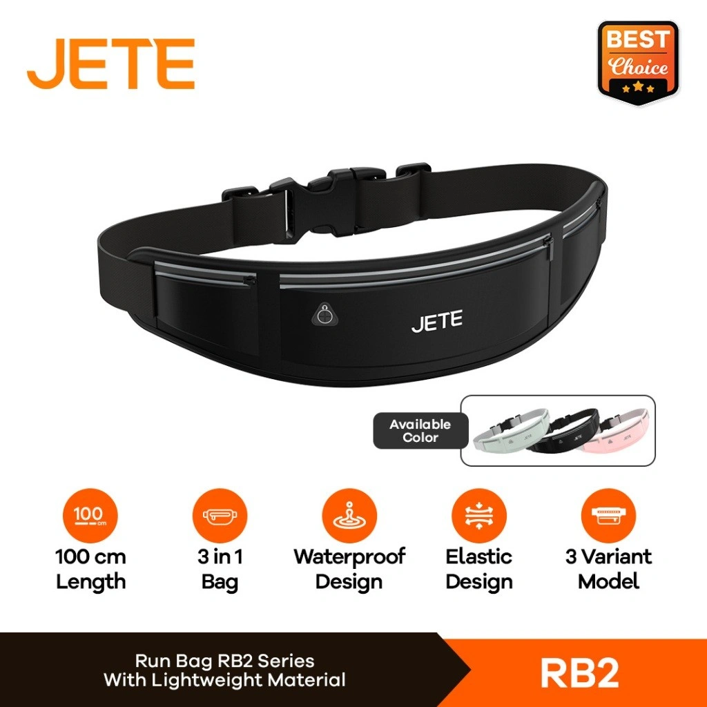 JETE Running Bag Running Belt RB2 - Tas Ikat Pinggang Lari Wateproof