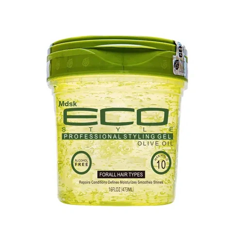 ECO STYLE Profesional Styling Gel 473ML Black Castrol Flaxseed Oil | Krystal | Olive Oil | Argan Oil