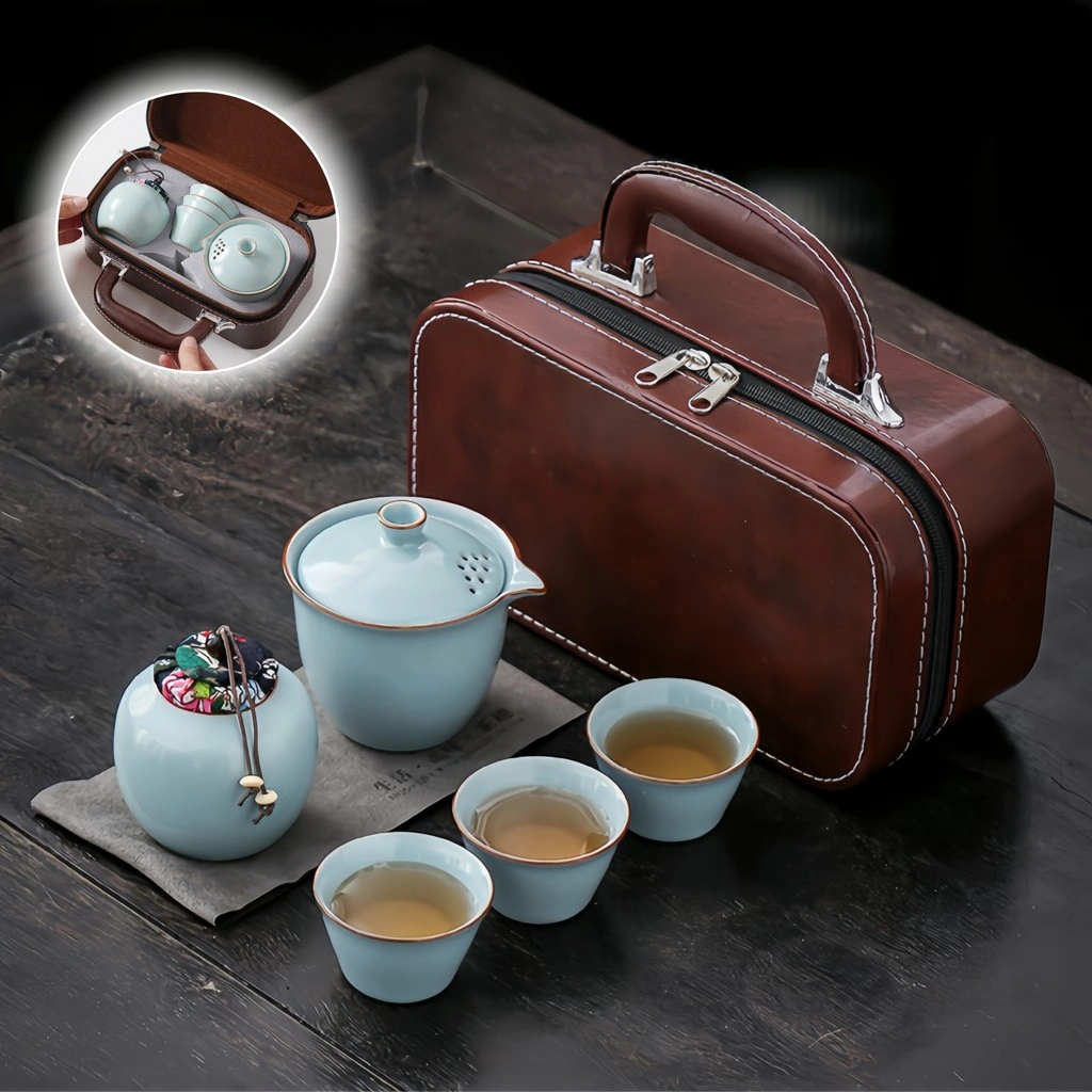 【WOR·MY】Teapot set tea cup/ packet teko teh dan cangkir/tea pot 5pcs free bag