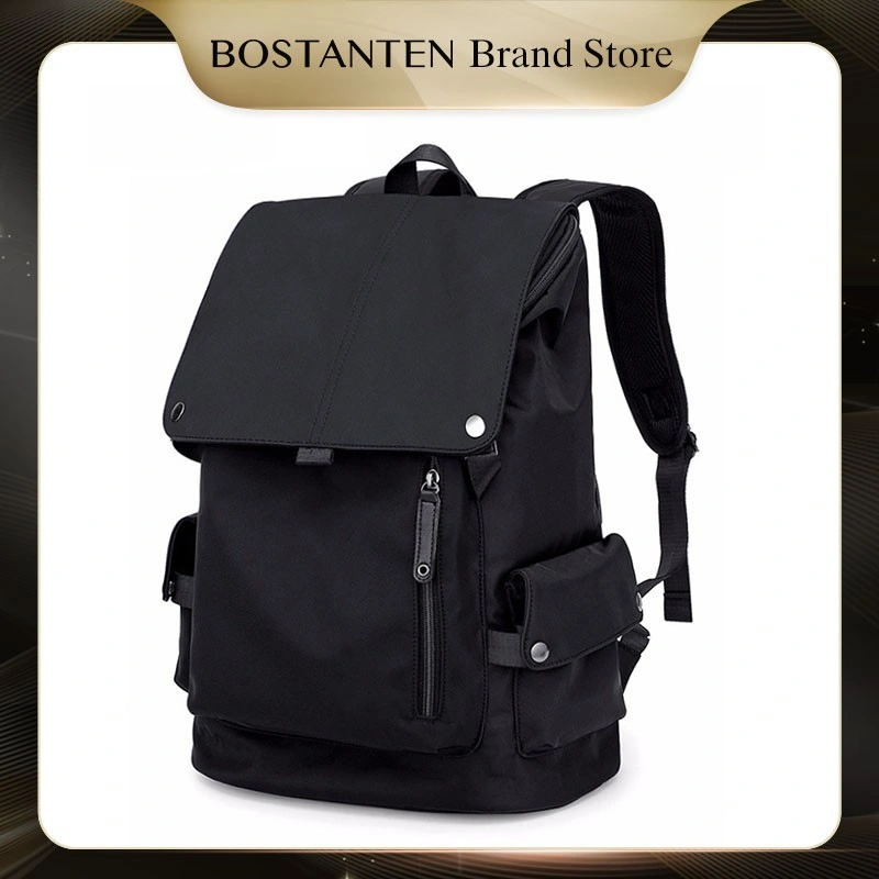 BOSTANTEN Tas Ransel Pria Nilon Tahan Air Tas Rekreasi Tas Mahasiswa Berkapasitas Besar