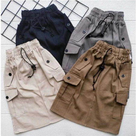 ROK CARGO Anak Perempuan Diamon Stretch Drill 1-12 Tahun