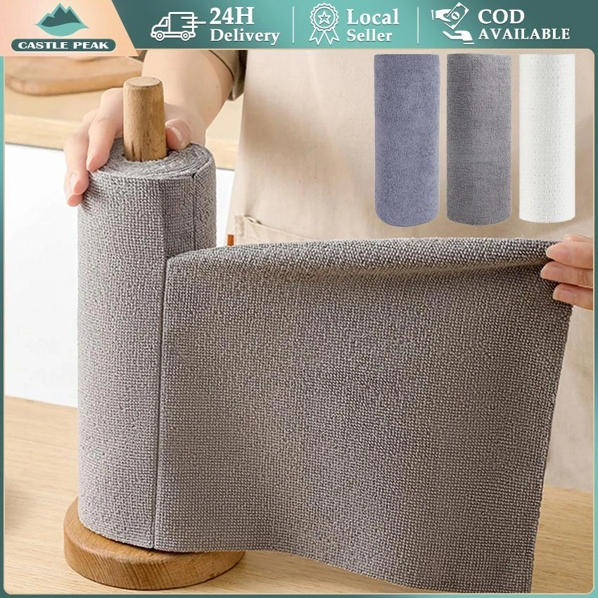 Kain Lap Microfiber Tissue Dapur Roll |Tisu Gulung Dapur Penyerap Minyak | Tisu Dapur Bisa Dicuci| Meja Kaca Handuk Cuci Tangan Dapur