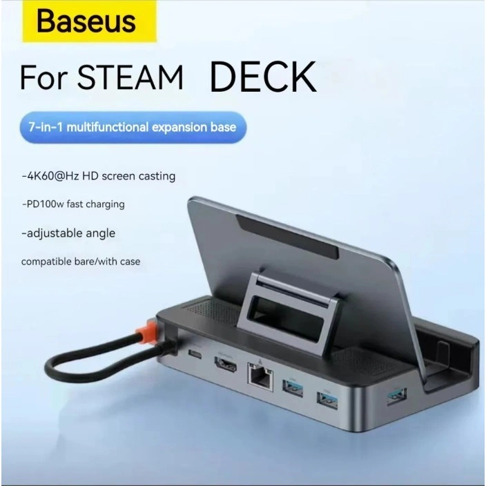 BASEUS USB C DOCKING STATION FOR STEAM DECK NINTENDO SWITCH 4K 60 Hz