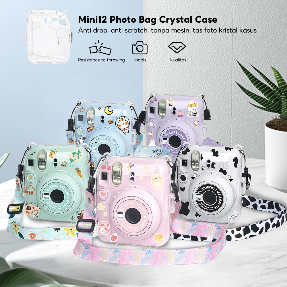 Camera Cases Pocket Foto Hard Case for Fujifilm Instax Mini 12 Motif Series