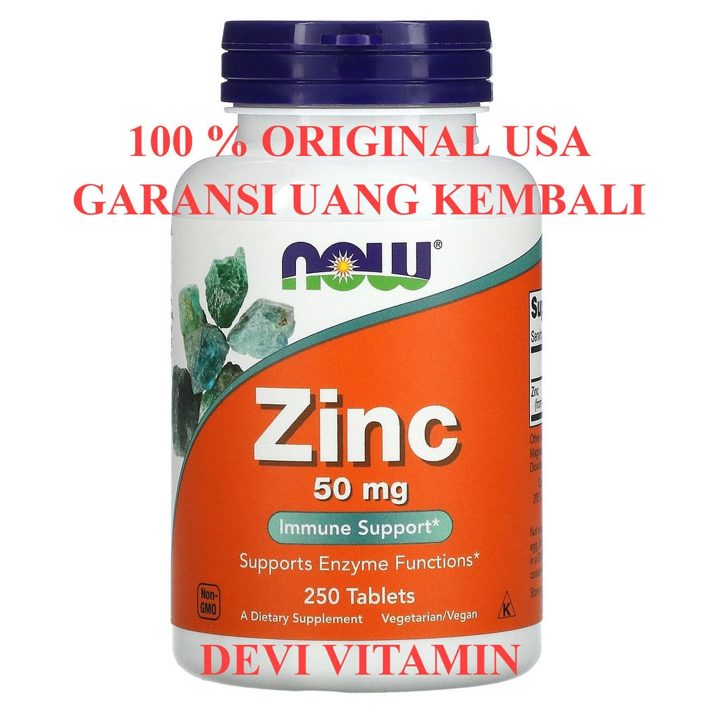 Now Vitamin Zinc PICOLINATE 50 mg 120 250 tablet ORIGINAL | DEVI VITAMIN