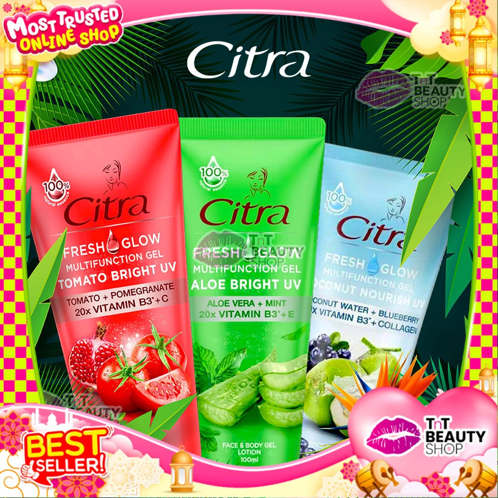 Citra Fresh Glow Multifunction Gel UV 180 ml - Coconut - Aloevera - Tomato | TnT Beauty Shop