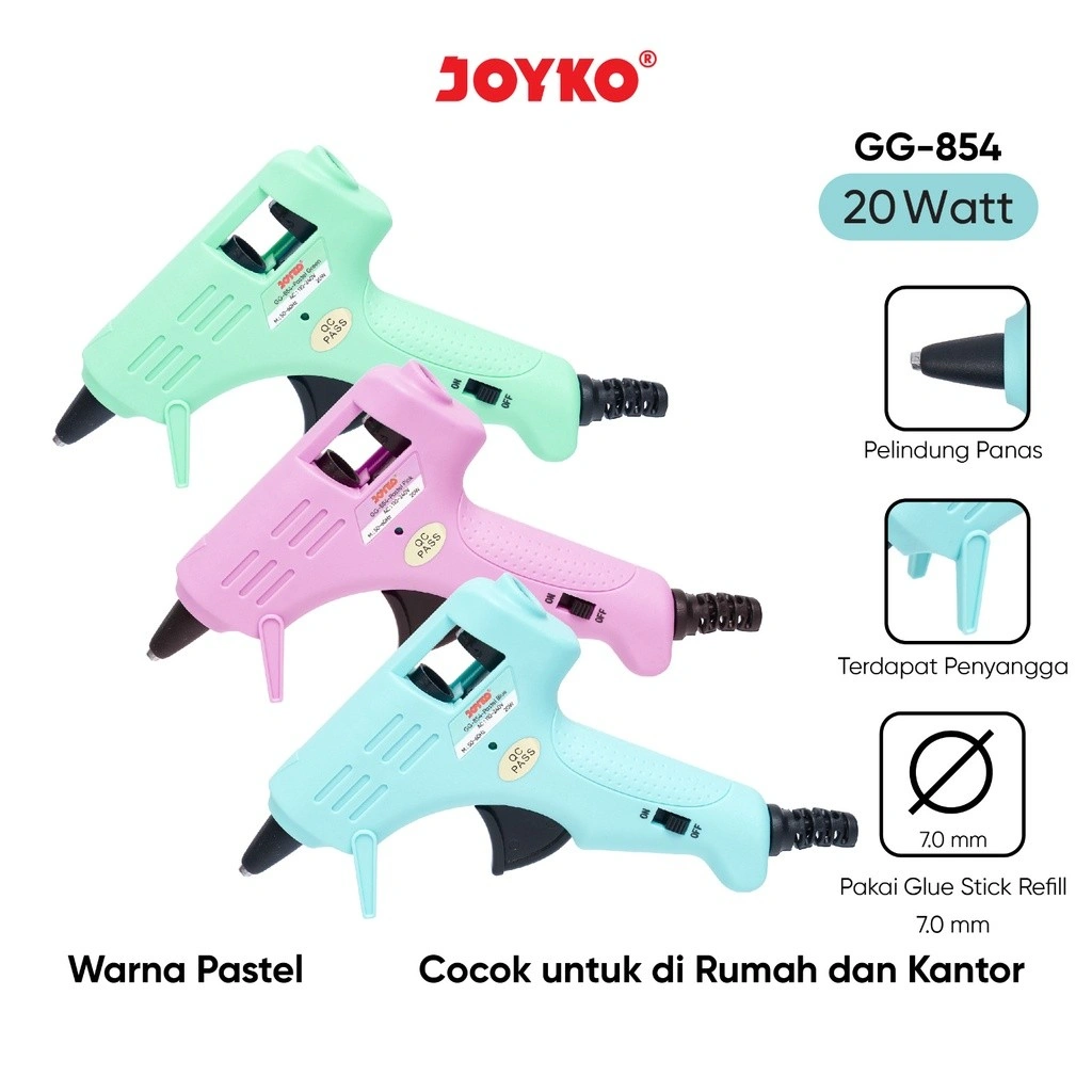 Joyko Glue Gun Lem Tembak GG-854 Pastel Color
