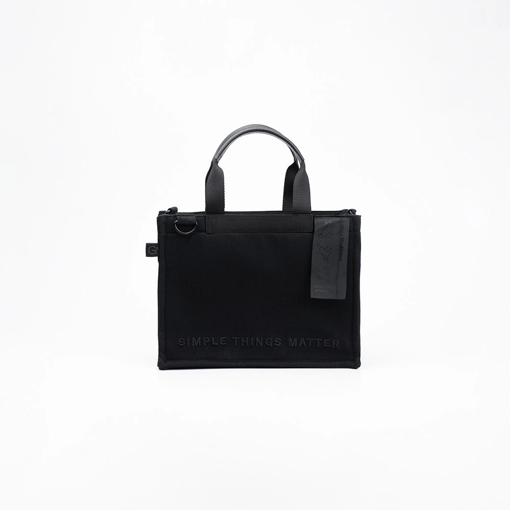Black on Black Mini Catto Totebag | Grounds