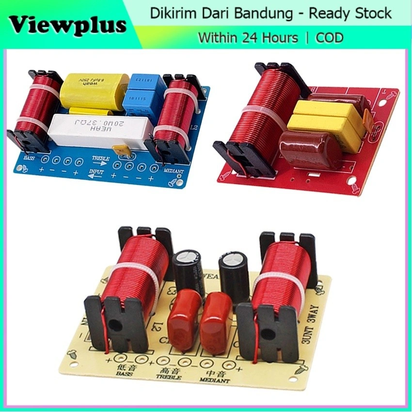 Crossover Pasif 3/2 Way Passive Speaker Crosover High Mid Low Hi-Fi Berkwalitas Audio Frequency Divider Cross Over Bass Middle Treble / Crossover Speaker Module Pasif