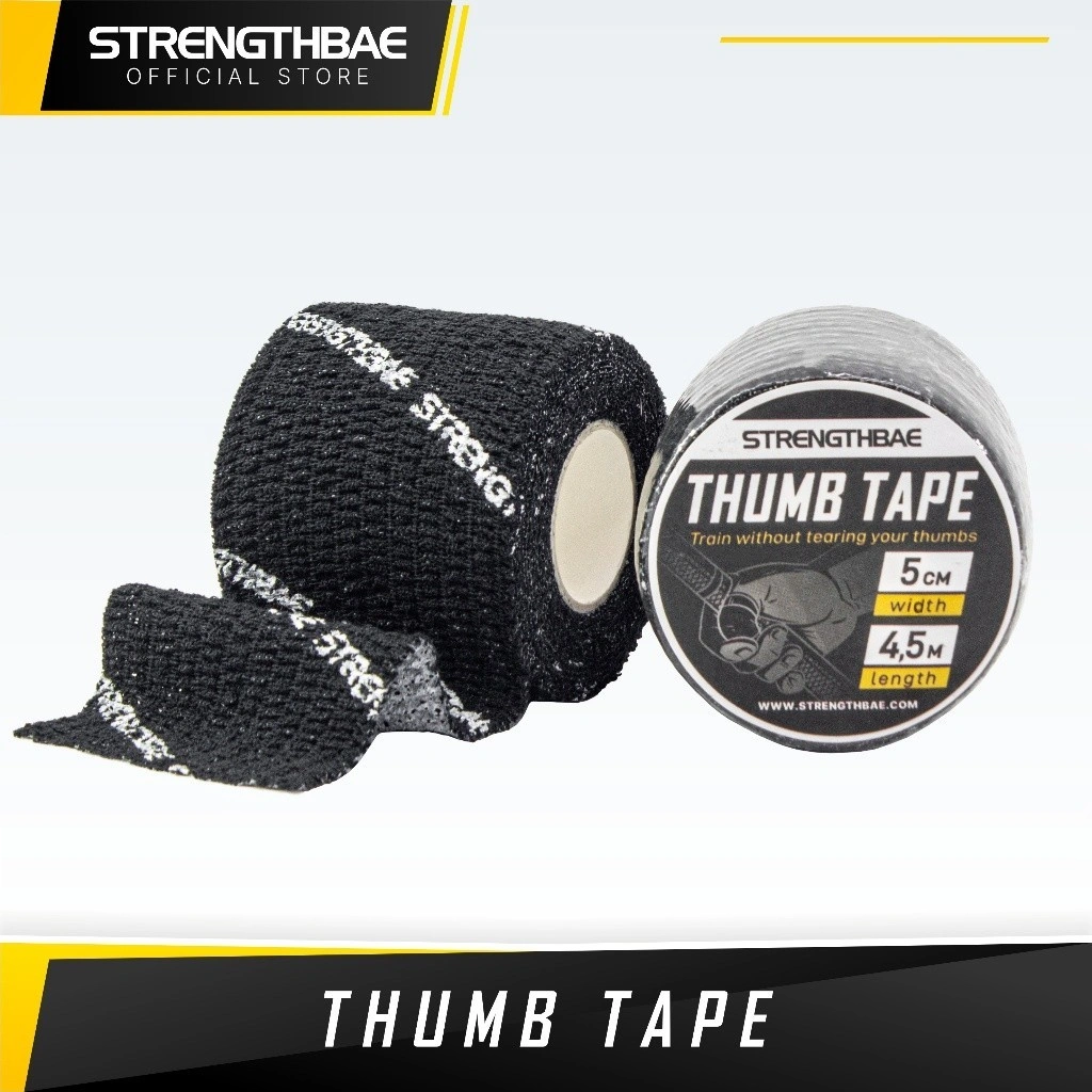 Thumb Tape STRENGTHBAE Weightlifting Powerlifting Climbing Lifting Finger Wrist Tapes Perban Jari